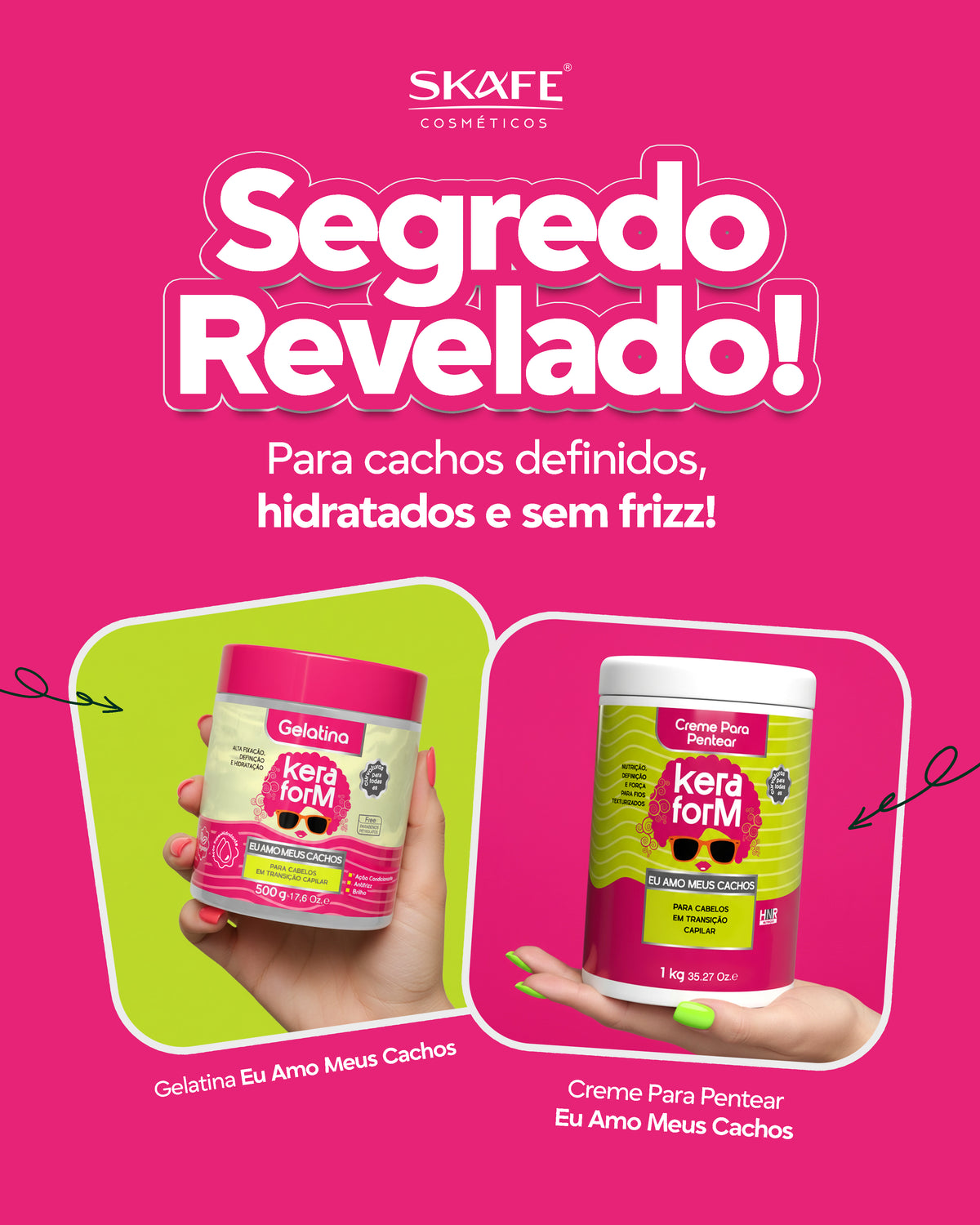Gelatina Keraform Eu Amo Meus Cachos 500g