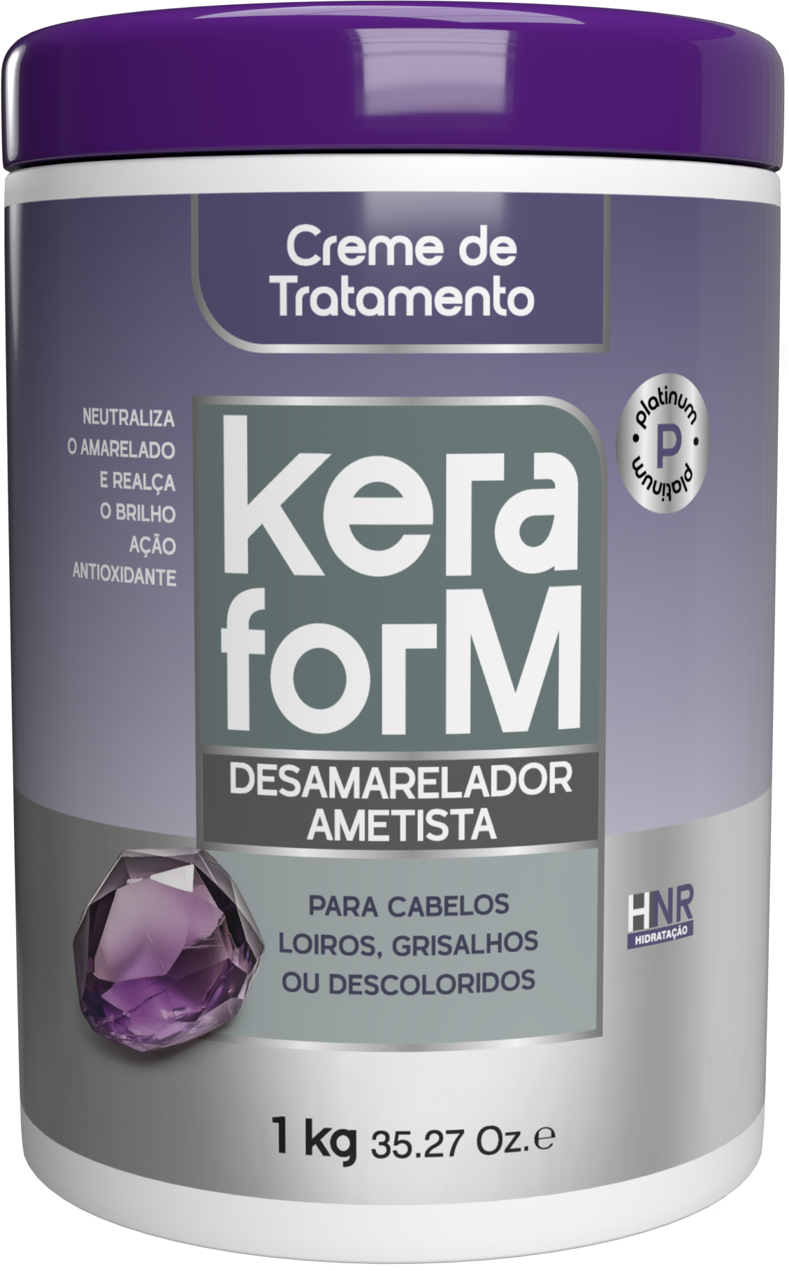 Creme de Tratamento Keraform Desamarelador Ametista 1kg