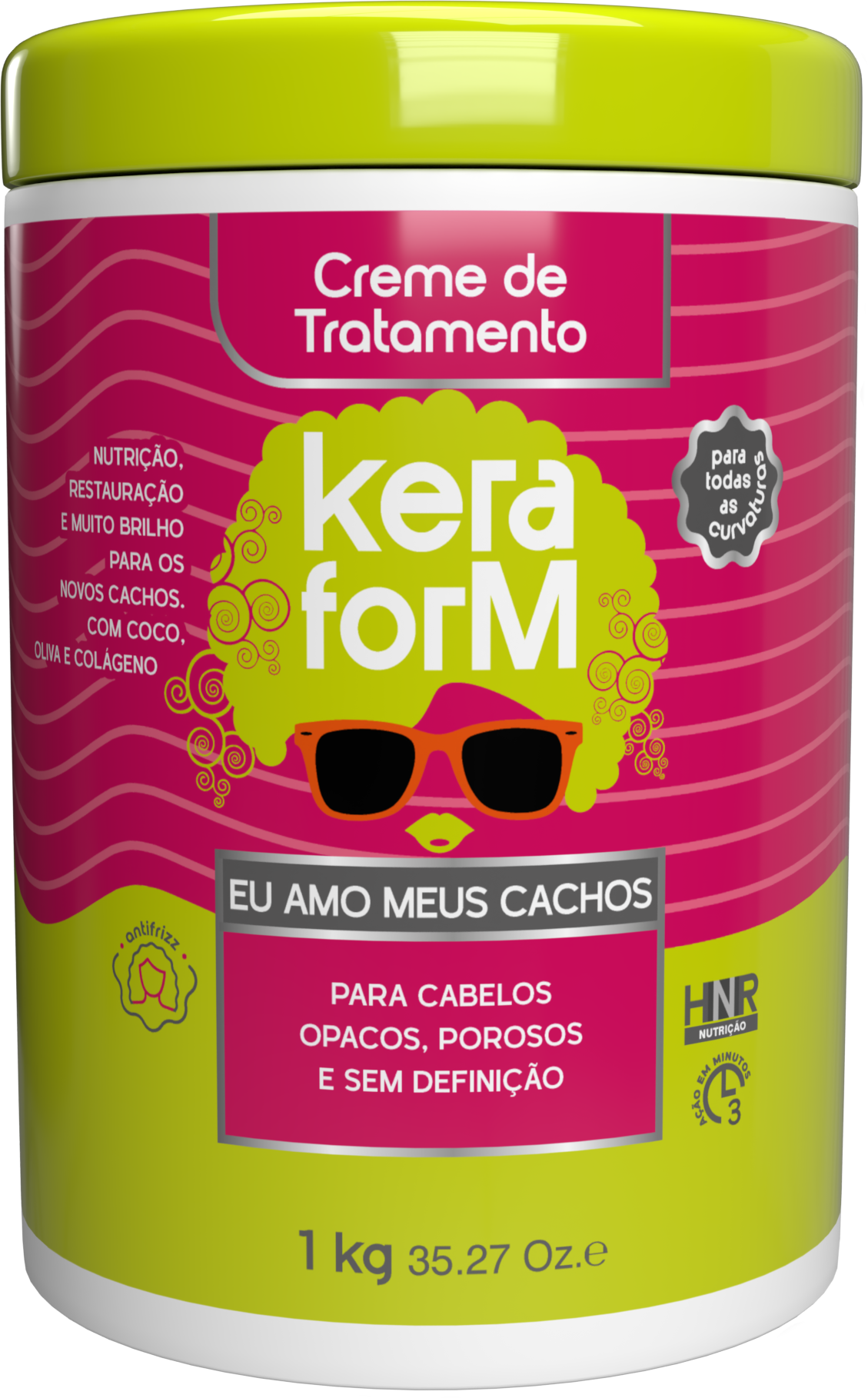 Creme de Tratamento Keraform Eu Amo Meus Cachos 1kg