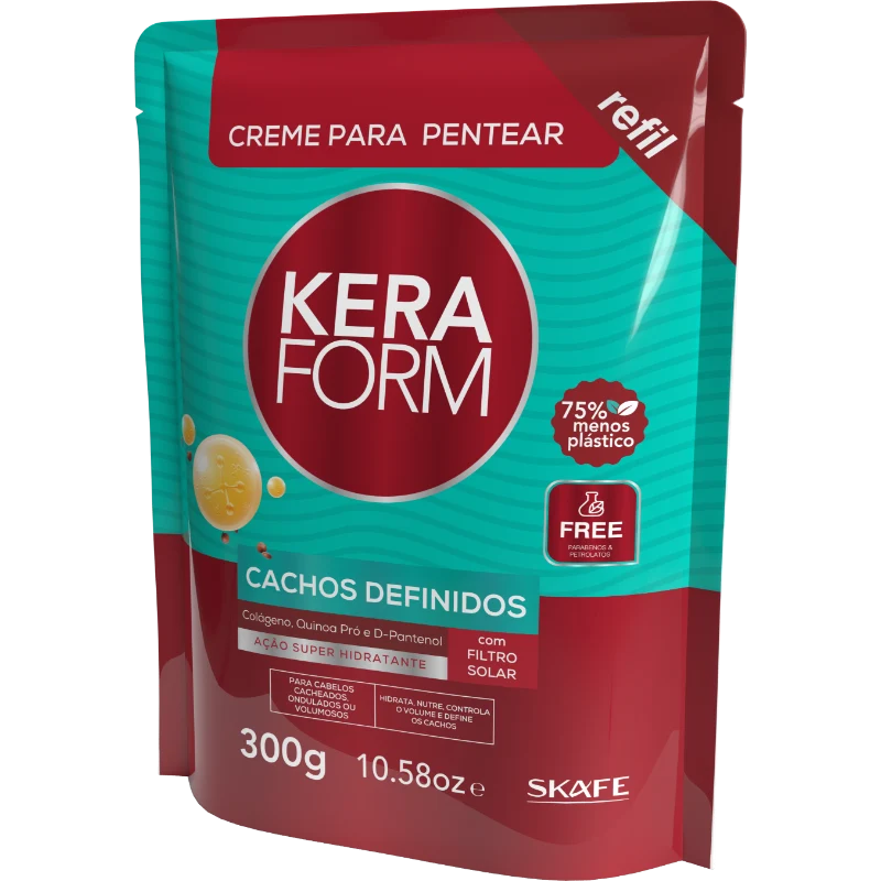 Creme para Pentear Keraform Cachos Definidos Refil 300g - imagem 2
