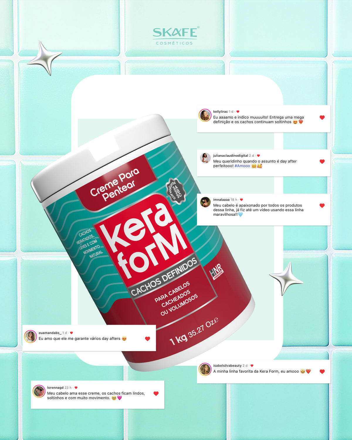 Styling Cream Keraform Defined Curls 1 kg
