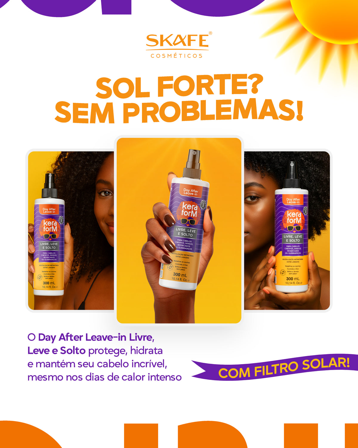 Day After Leave-in Keraform Livre, Leve e Solto 300 mL