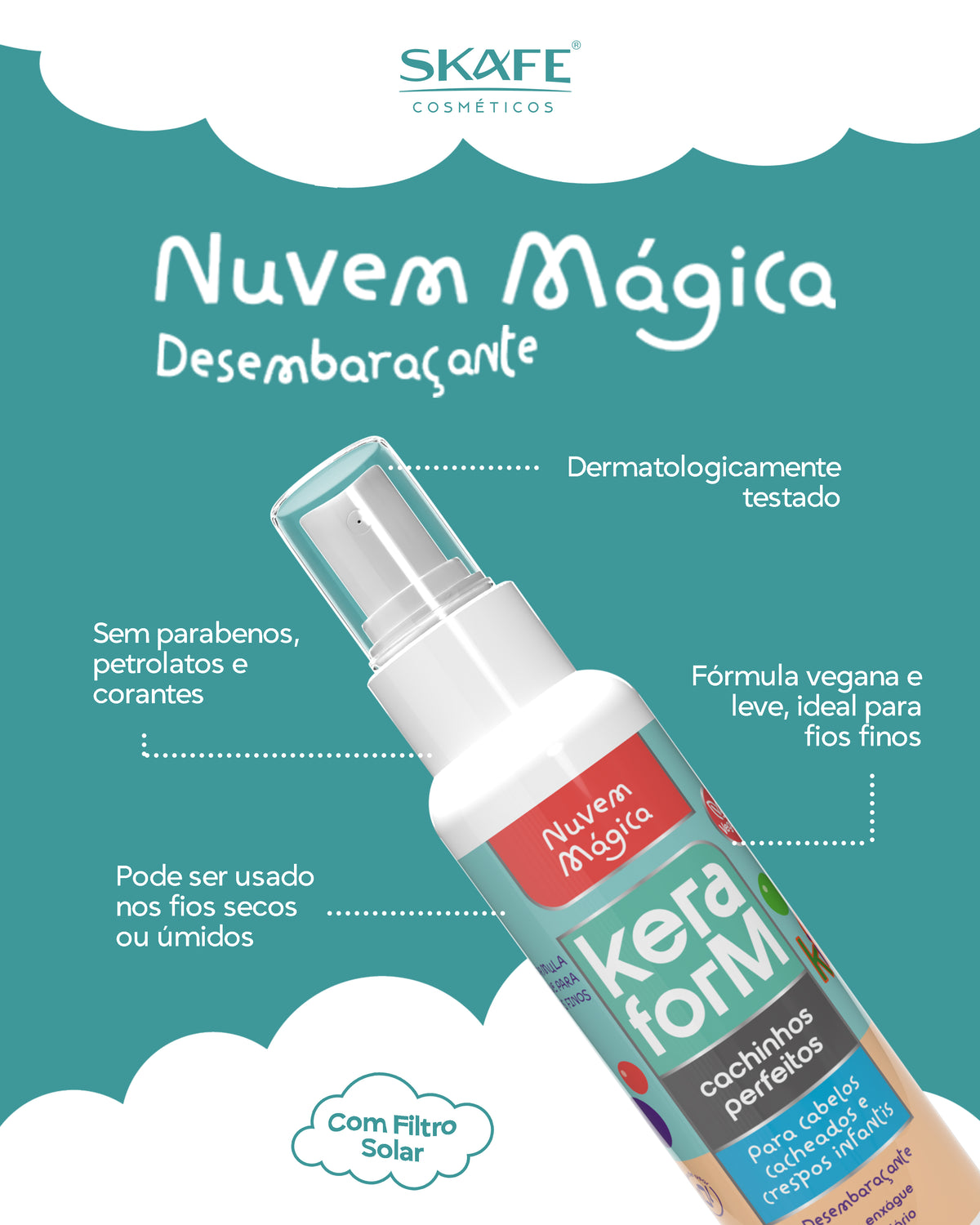 Nuvem Desembaraçadora Keraform Cachinhos Perfeitos 120 mL