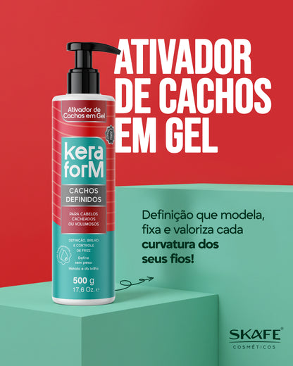 Ativador de Cachos em Gel Keraform Cachos Definidos 500g