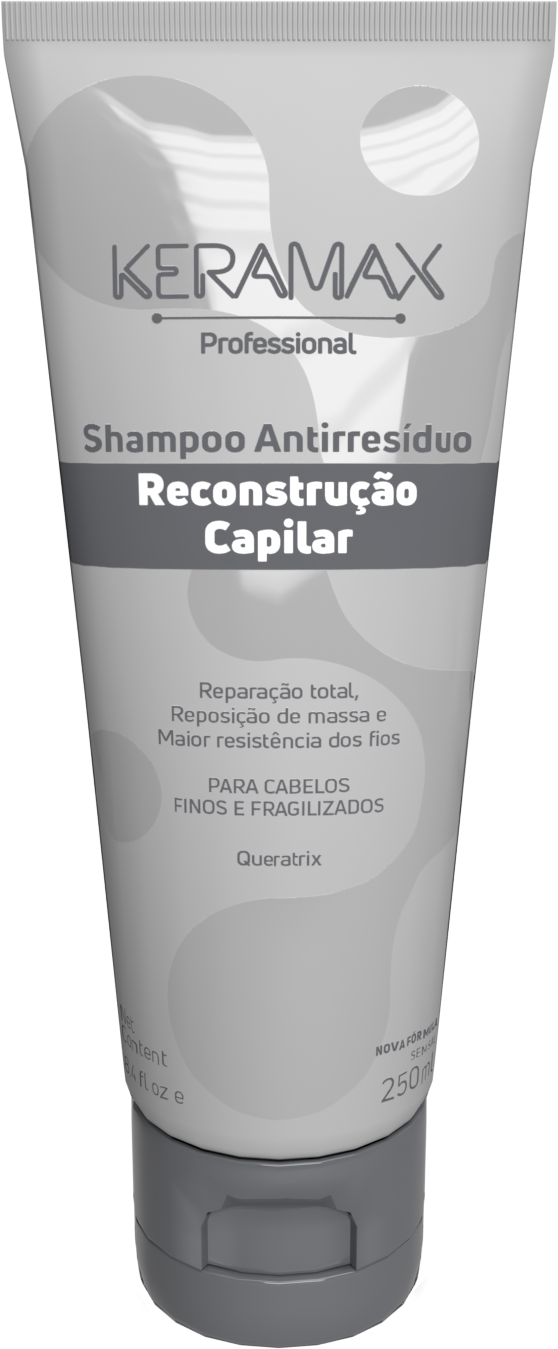 Shampoo Antirresíduo Keramax Reconstrução Capilar 250 mL