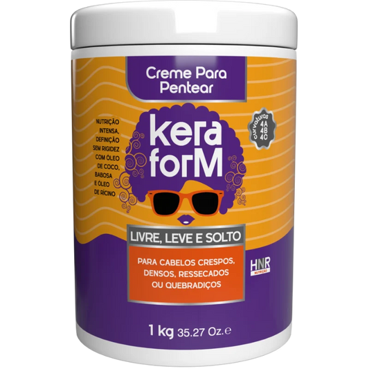 Creme para Pentear Keraform Livre, Leve e Solto 1kg