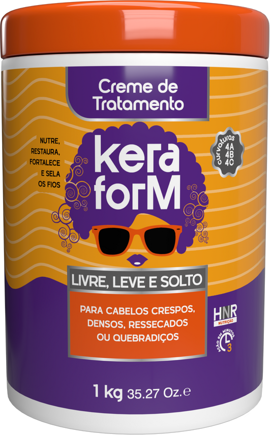 Creme de Tratamento Keraform Livre, Leve e Solto 1kg