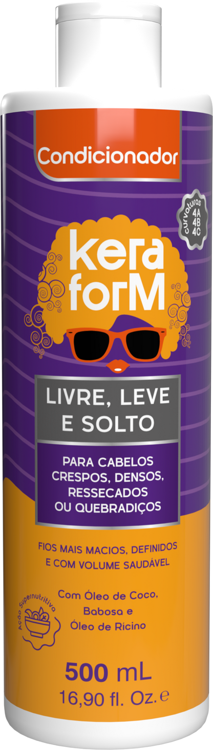 Condicionador Keraform Livre, Leve e Solto 500ml