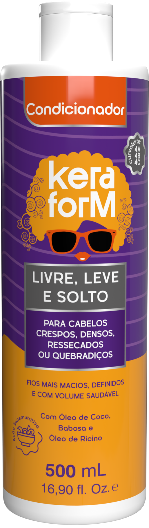Condicionador Keraform Livre, Leve e Solto 500ml
