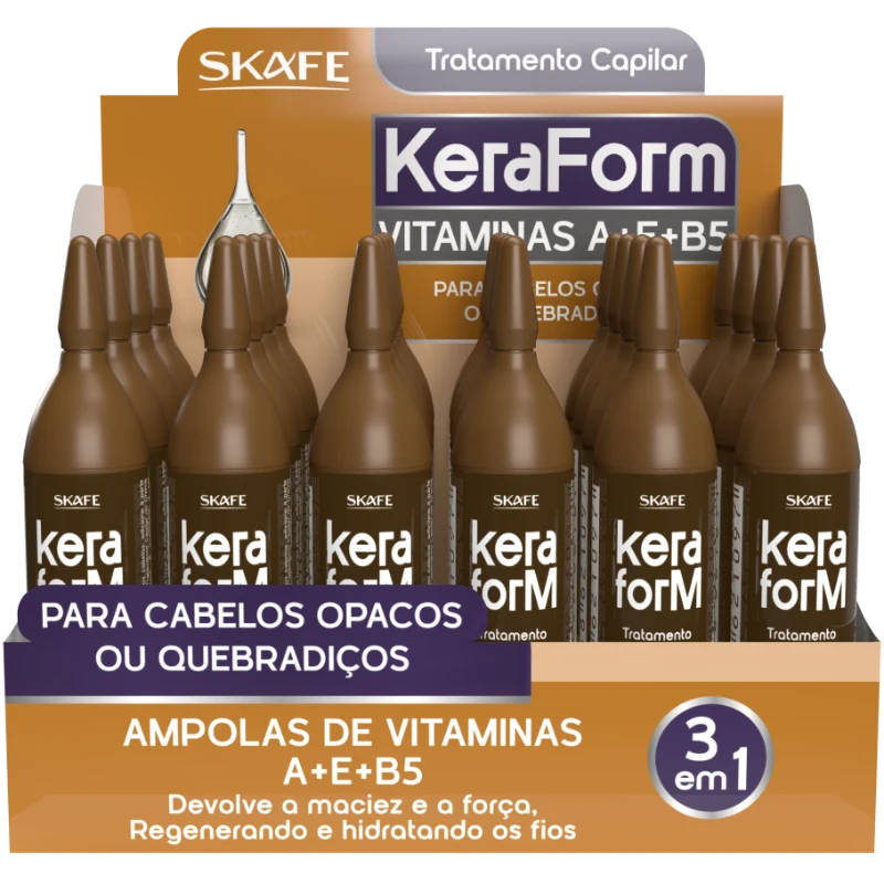 Tratamento Capilar Vitamina A+E+B5 10ml