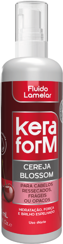 Fluido Blindagem Lamelar Keraform Cereja Blossom 120 mL
