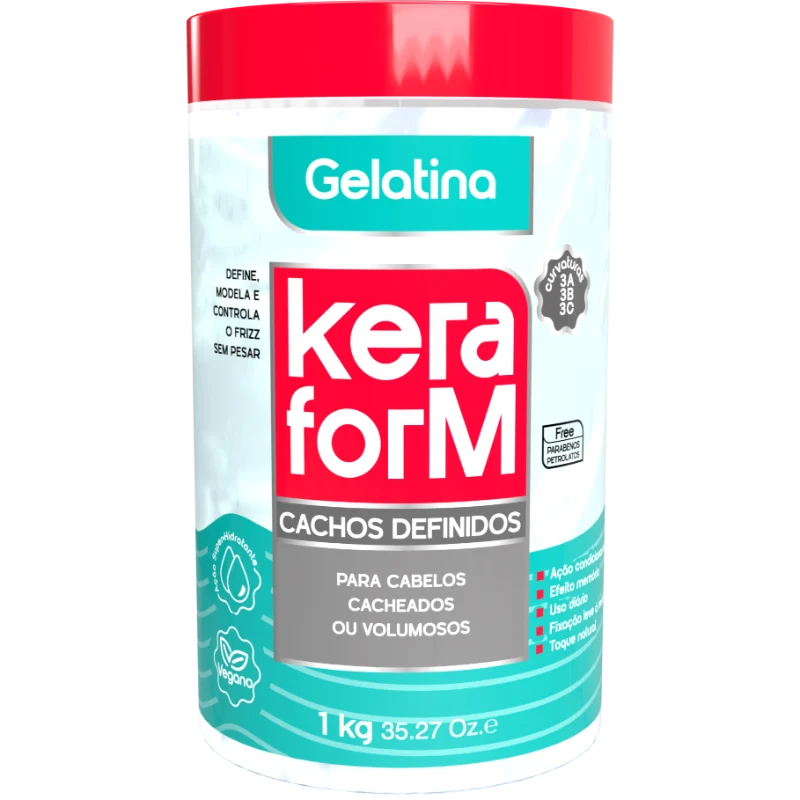 Gelatina Keraform Cachos+Definidos 1kg