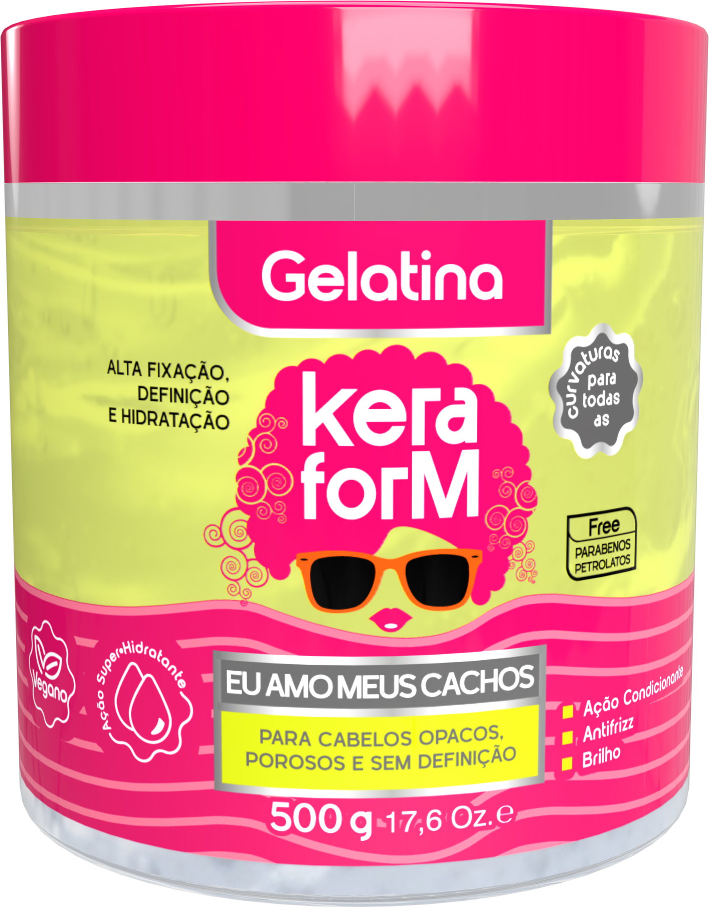 Gelatina Keraform Eu Amo Meus Cachos 500g