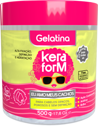 Gelatina Keraform Eu Amo Meus Cachos 500g