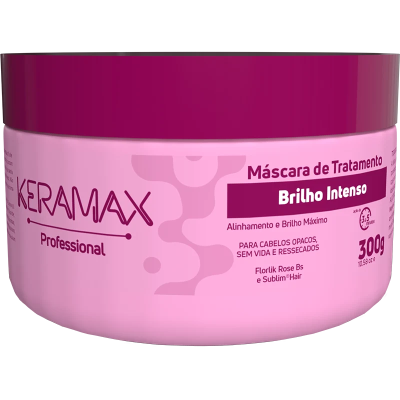 Máscara de Tratamento Keramax Brilho Intenso 300g