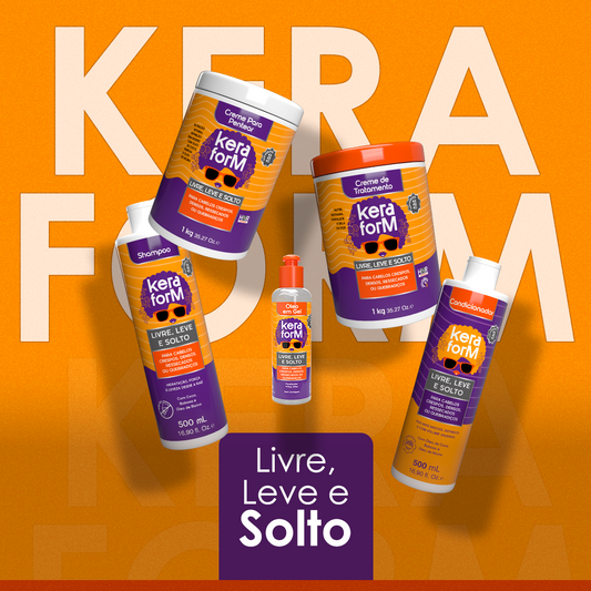 Creme para Pentear Keraform Livre, Leve e Solto 1kg