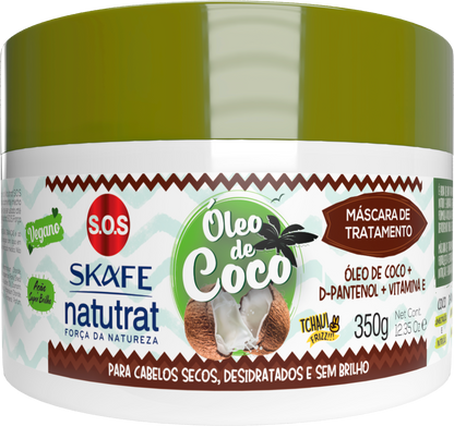 Máscara Natutrat S.O.S Nature Strength Coconut 350g
