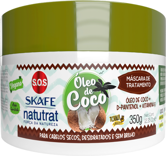 Máscara Natutrat S.O.S Nature Strength Coconut 350g