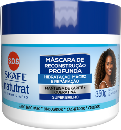 Máscara Reconstrução Profunda Natutrat S.O.S Daily Care 350g