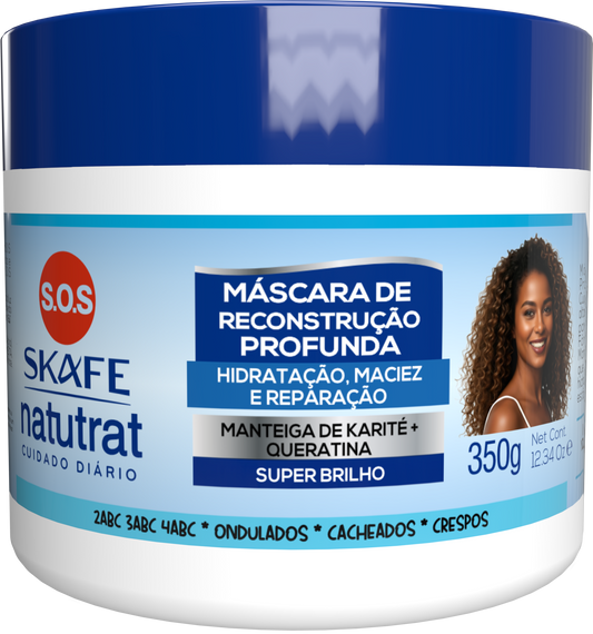 Máscara Reconstrução Profunda Natutrat S.O.S Cuidado Diário 350g