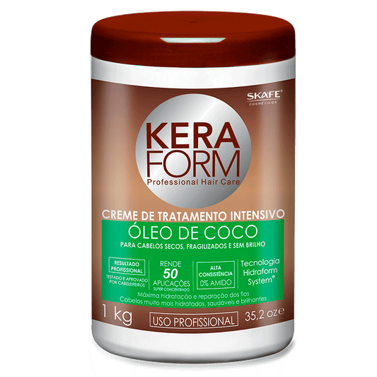 Creme de Tratamento Keraform Óleo de Coco 1kg - imagem 2
