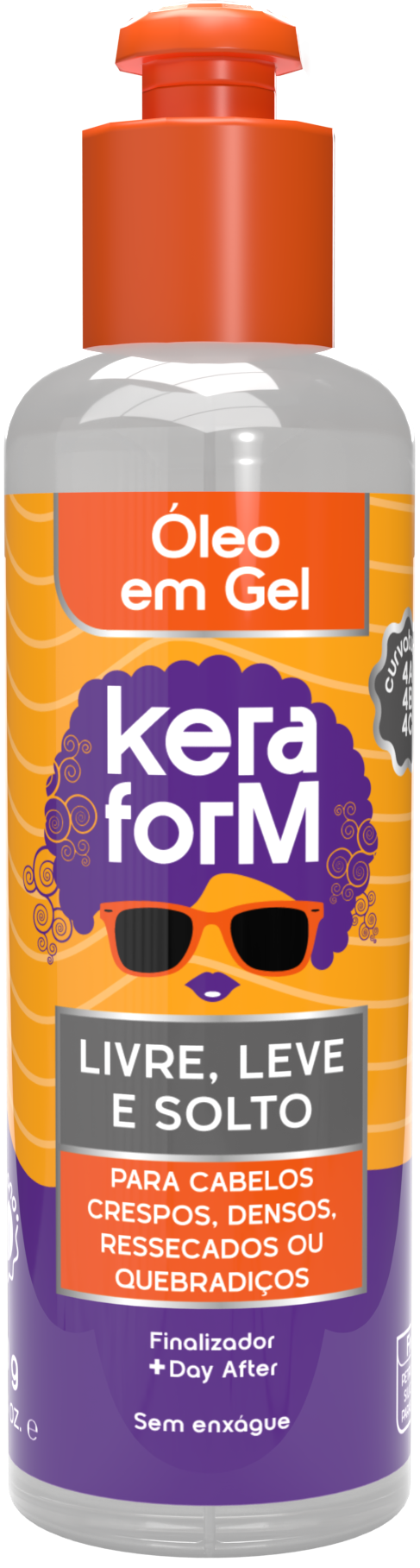 Óleo em Gel Keraform Livre, Leve e Solto 120 g