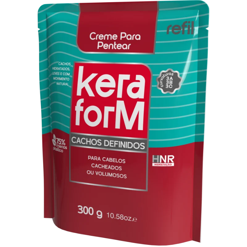 Creme para Pentear Keraform Cachos Definidos Refil 300g