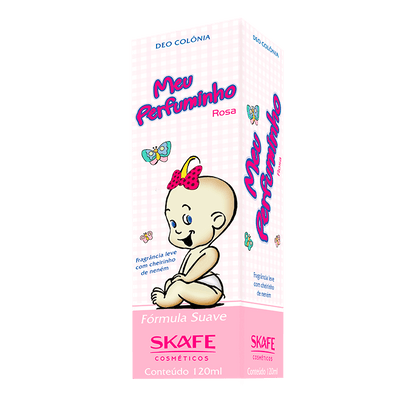 Colônia Infantil Meu Perfuminho Rosa 120ml
