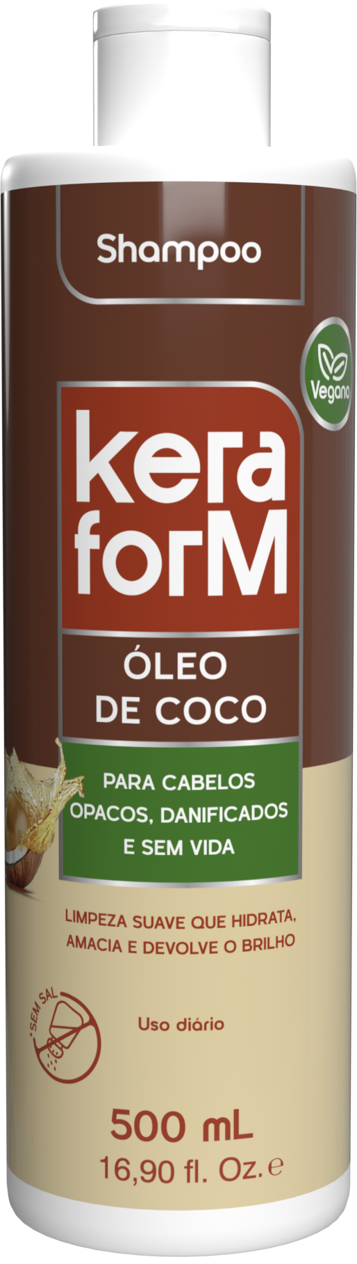 Shampoo Keraform Óleo de Coco 500ml