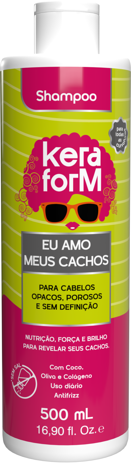 Shampoo Keraform Eu Amo Meus Cachos 500ml