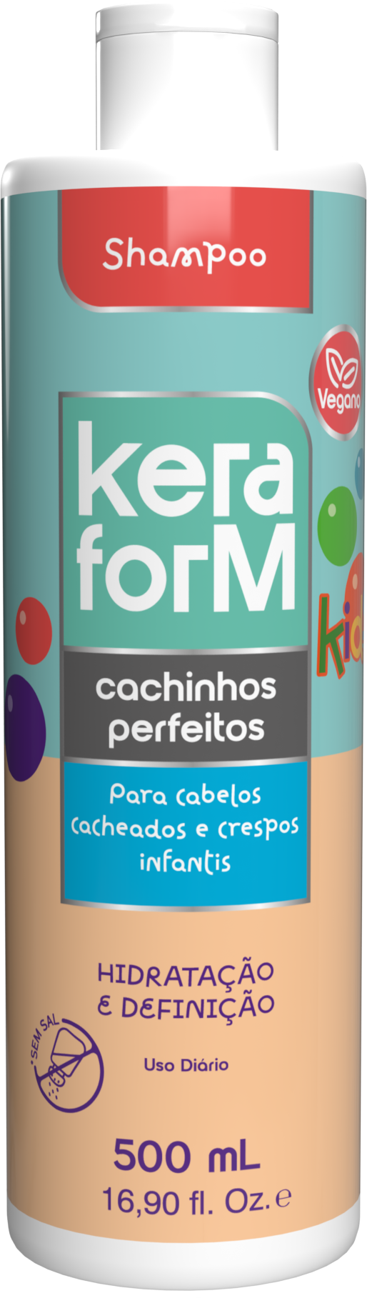 Shampoo Keraform Kids Cachinhos Perfeitos 500ml