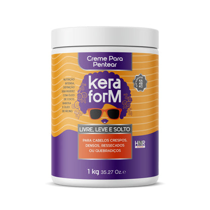 Creme para Pentear Keraform Livre, Leve e Solto 1kg - imagem 4