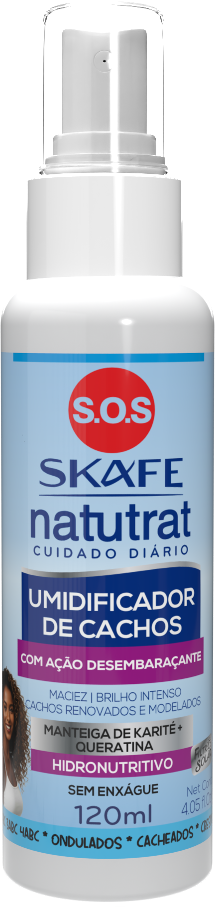 Umidificador de Cachos Natutrat S.O.S Cuidado Diário 120ml