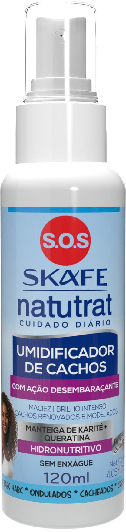 Umidificador de Cachos Natutrat S.O.S Cuidado Diário 120ml