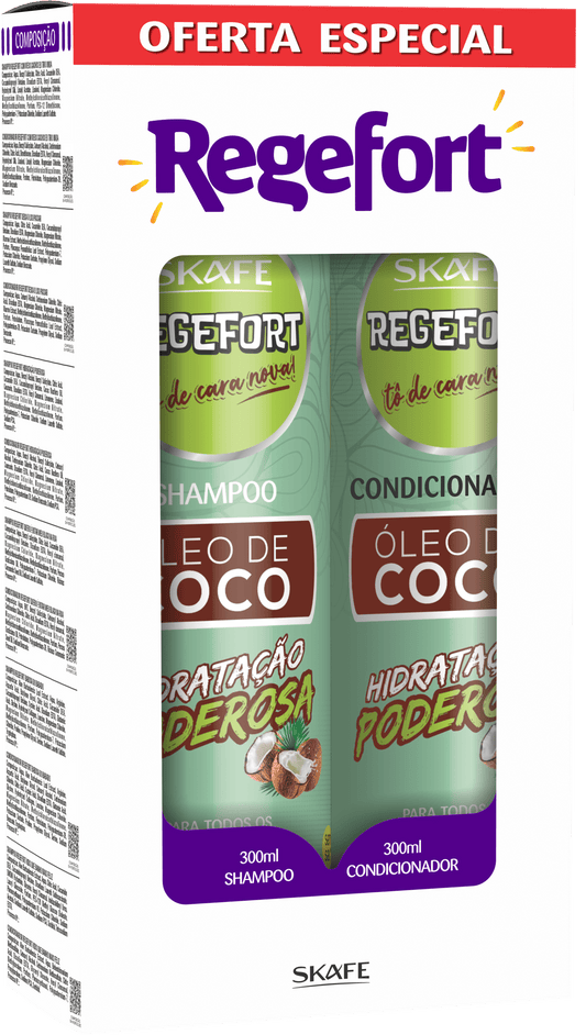 Conjunto Regefort Hidratação Poderosa Coconut Oil 600ml