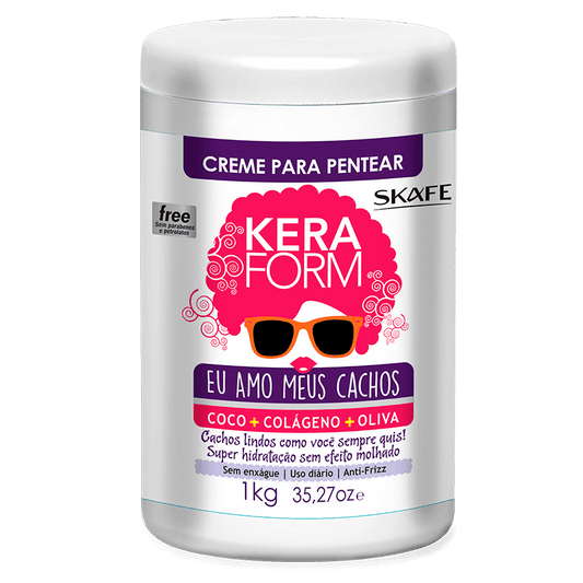 Creme para Pentear Keraform Eu Amo Meus Cachos 1 kg - imagem 2