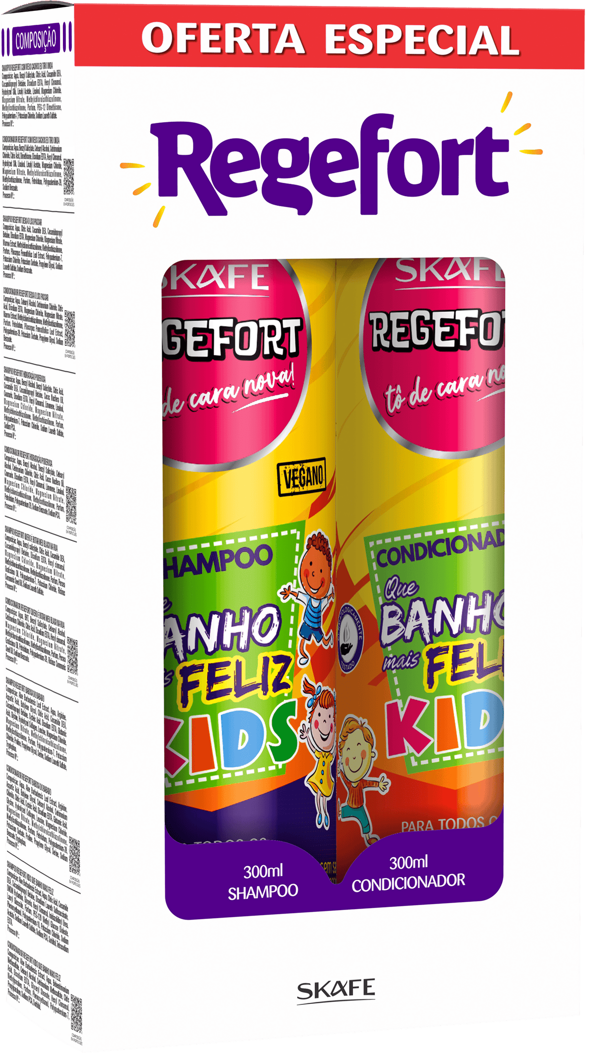 Conjunto Regefort Que Banho Mais Feliz Kids 600ml