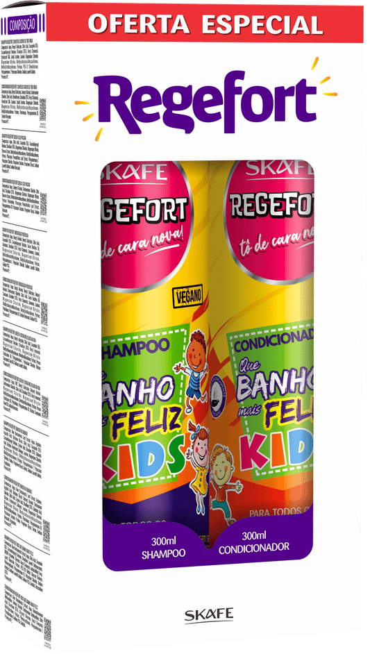 Conjunto Regefort Que Banho Mais Feliz Kids 600ml