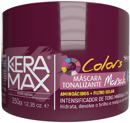 MÁSCARA TONALIZANTE MARSALA KERAMAX COLOR 350G