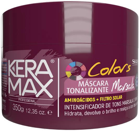 MÁSCARA TONALIZANTE MARSALA KERAMAX COLOR 350G