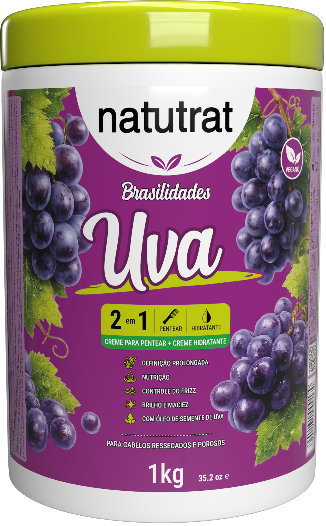 Creme 2 em 1 Natutrat Uva 1kg