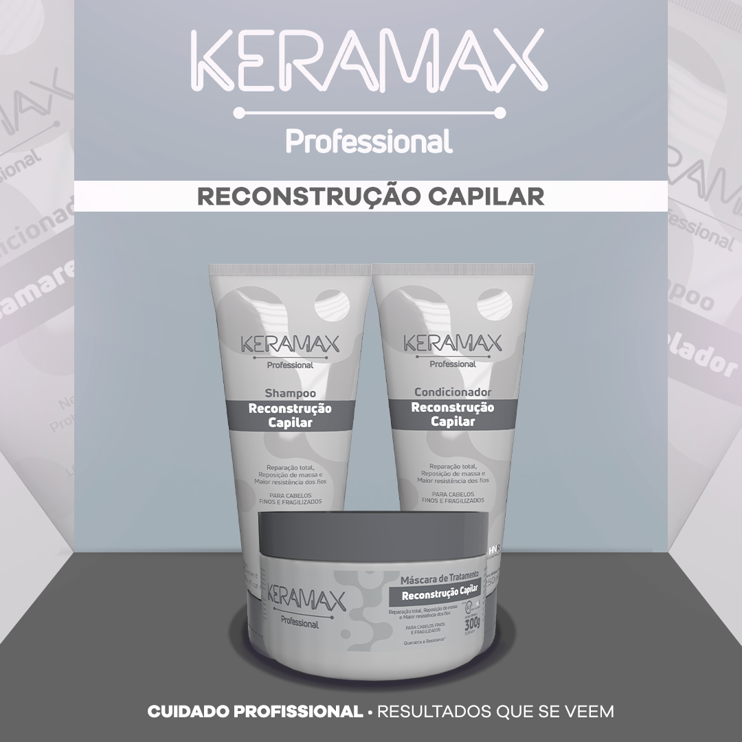 Recarga de Queratina Keramax Reconstrução Capilar 50g