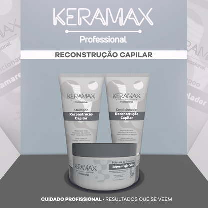 Recarga de Queratina Keramax Reconstrução Capilar 50g