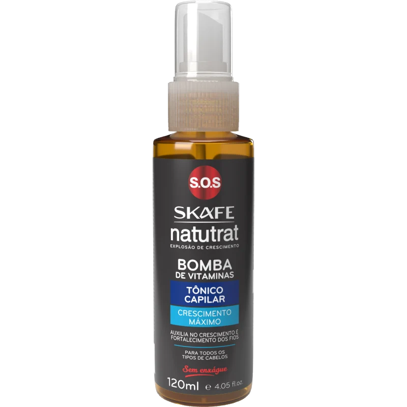 Tônico Crescimento Máximo Natutrat S.O.S Bomba de Vitaminas 120ml