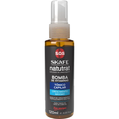 Tônico Crescimento Máximo Natutrat S.O.S Bomba de Vitaminas 120ml