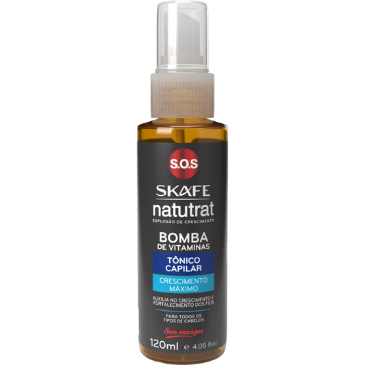 Tônico Crescimento Máximo Natutrat S.O.S Bomba de Vitaminas 120ml