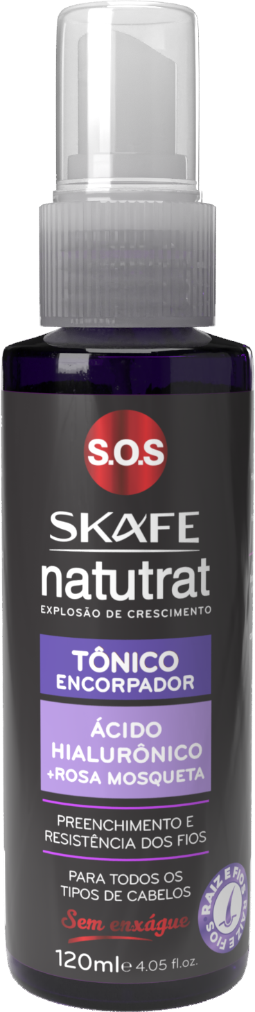 Tônico Encorpador Ácido Hialurônico + Rosa Mosqueta Natutrat S.O.S 120ml