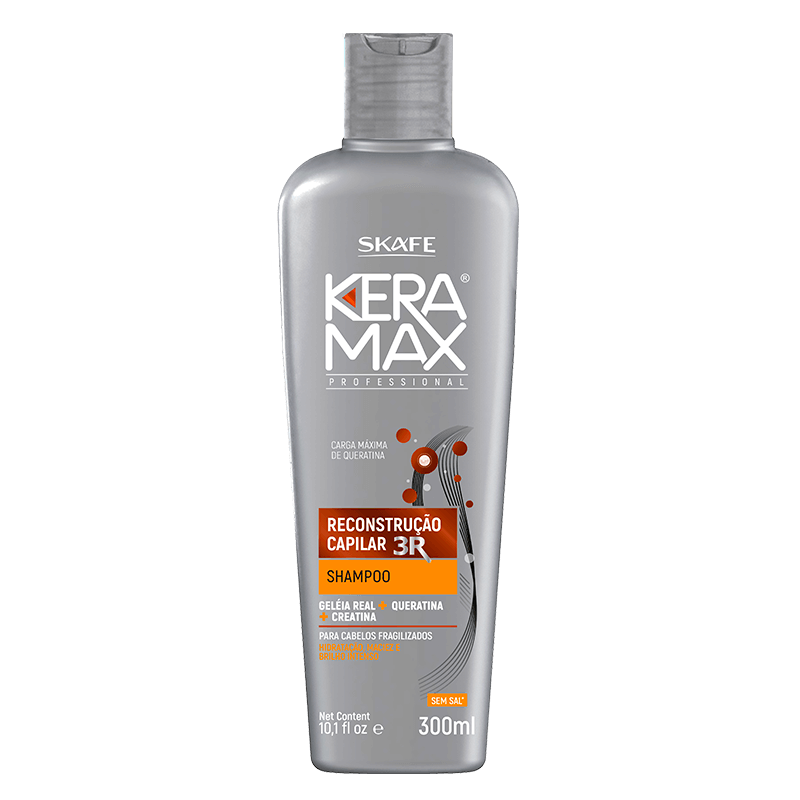  Shampoo  Keramax Reconstru  o Capilar 300ml Skafe Cosm ticos