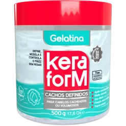 Gelatina Keraform Cachos + Definidos 500g
